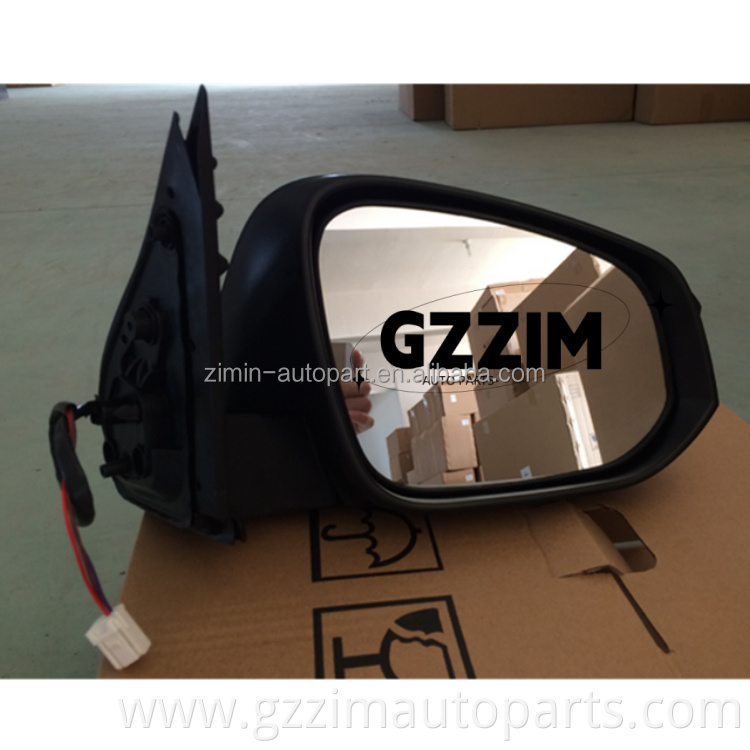 ABS Plastic Car Classic Chrome & Black LED Side Mirrors Door Mirror Side Mirror For Hilux Vigo 2016+